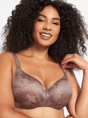 Cacique Lightly Lined Balconette Underwire Bra Size 42DD